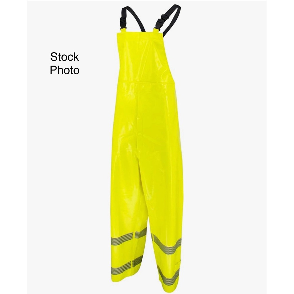 Radians RW08B-ESL-6X Hi-Vis Yellow Bib Overalls ANSI Class 3‎ Size 6X Waterproof